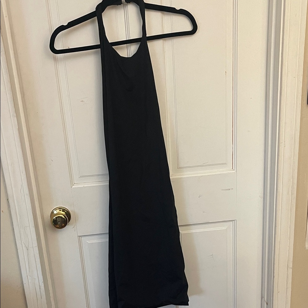 Forever 21 Black Halter Midi Dress
